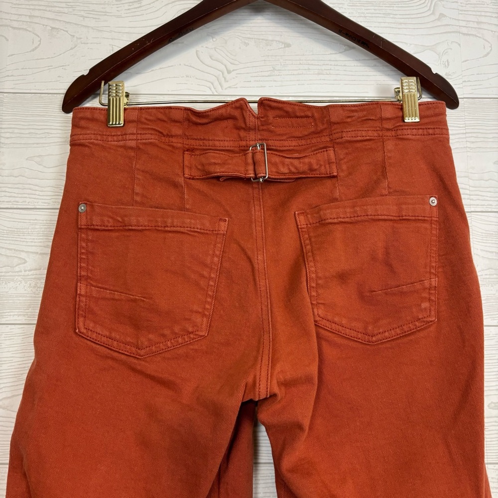 Pilcro Wide Leg Cargo Pants in Rust - Picture 10 of 13